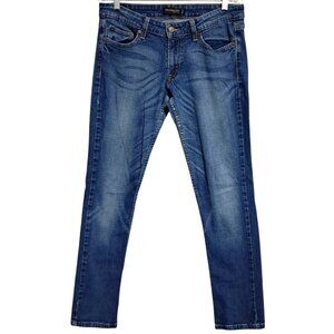 Y2K Levis 524 Too Superlow Womens Jeans 11 M Mid-Wash Skinny Fit Stretch Denim